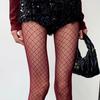 Lace Silk Premium Gray Sexy American Hollow Mesh Socks Ab Pantyhose Women'S Spring And Autumn Thin Black Silk Thin Style