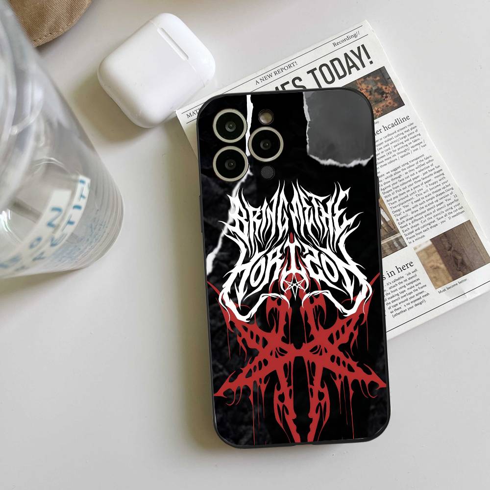 Bring Me The H-Horizons BMTH Phone Case Black Silicone Soft Shell For IPhone 17 16 15 14 13 12 11 Air Pro Max Plus Hot Sale