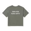 SNOWPEAK Cotton Women's Crop Short-Sleeve T-shirt Light Khaki (S25MWFTS65)