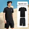 Li-Ning Comfortable Skin-Friendly Breathable Fitness Suit Men suits YATW081-2