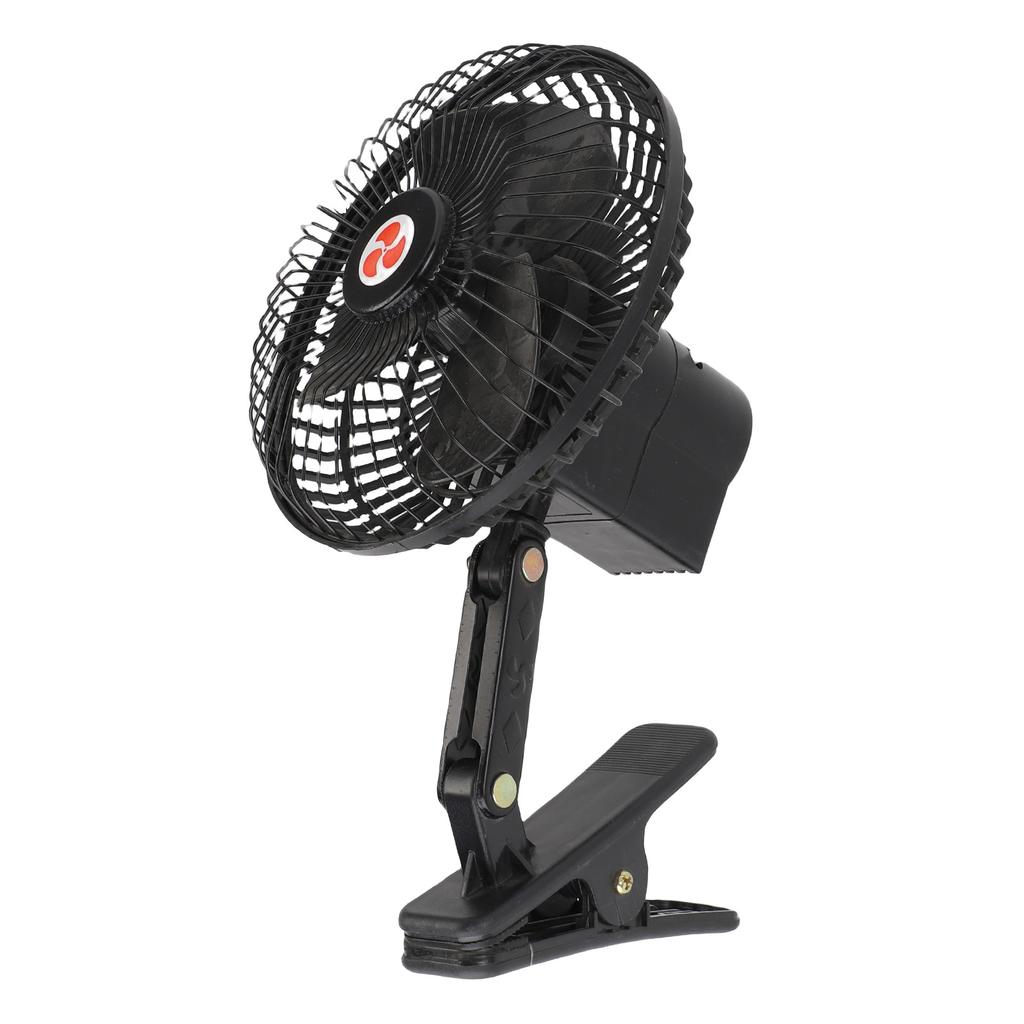 Car Cooling Fan with Cigar Lighter Portable Heavy Duty Black Metal Fan for Trailers Truck RV Boat Bus SUV DC12V