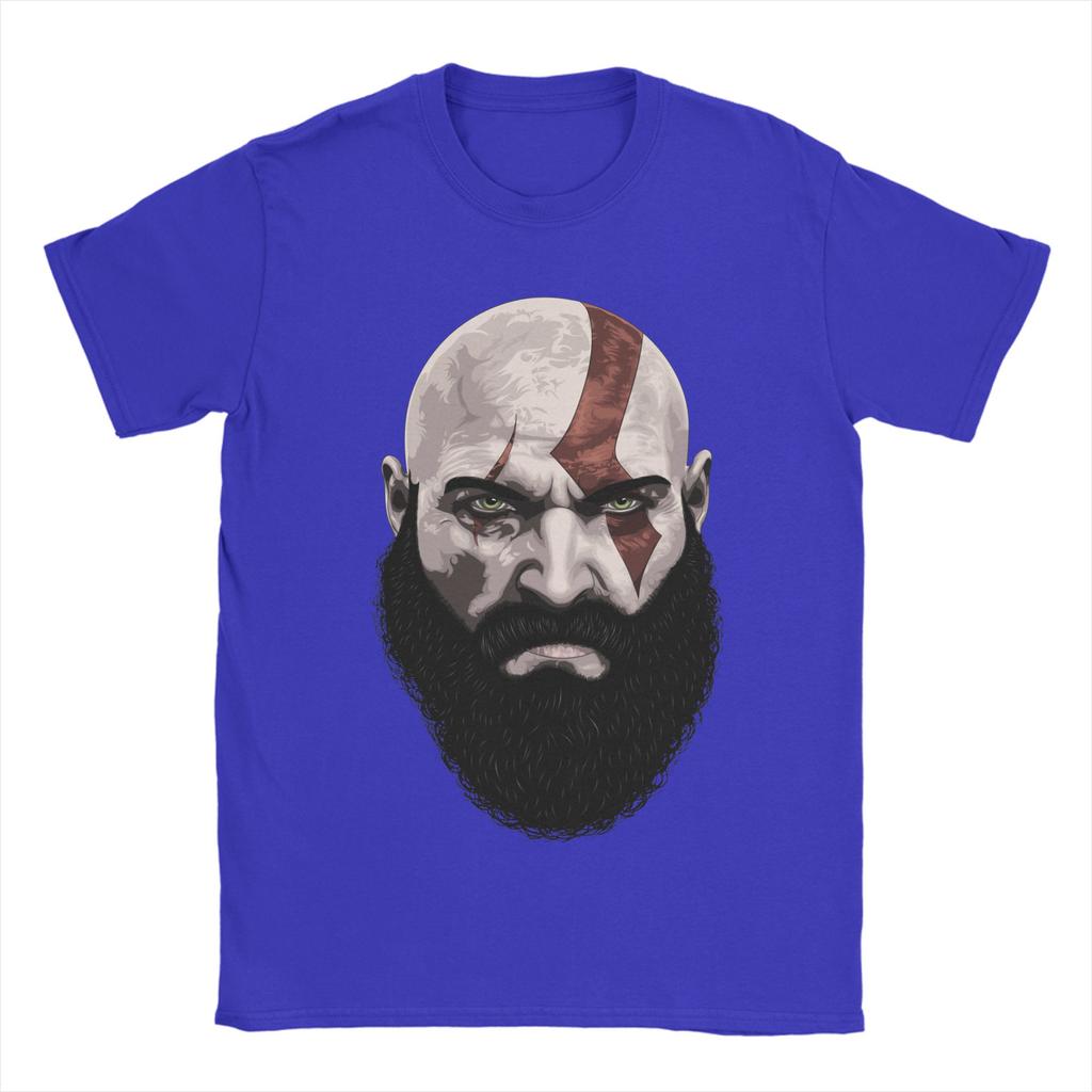 Vintage God of War Kratos TShirt Unisex Round Collar Cotton T Shirt Ghost of Sparta Short Sleeve Tee Shirt XL XL XL Tops