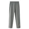 Plus Size Embroidered Women's Straight Leg Pants Summer High Waisted Breathable Women's Retro Korean Elastic Waist Pants