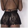 European & American Sexy Lace See-through Pajama Set