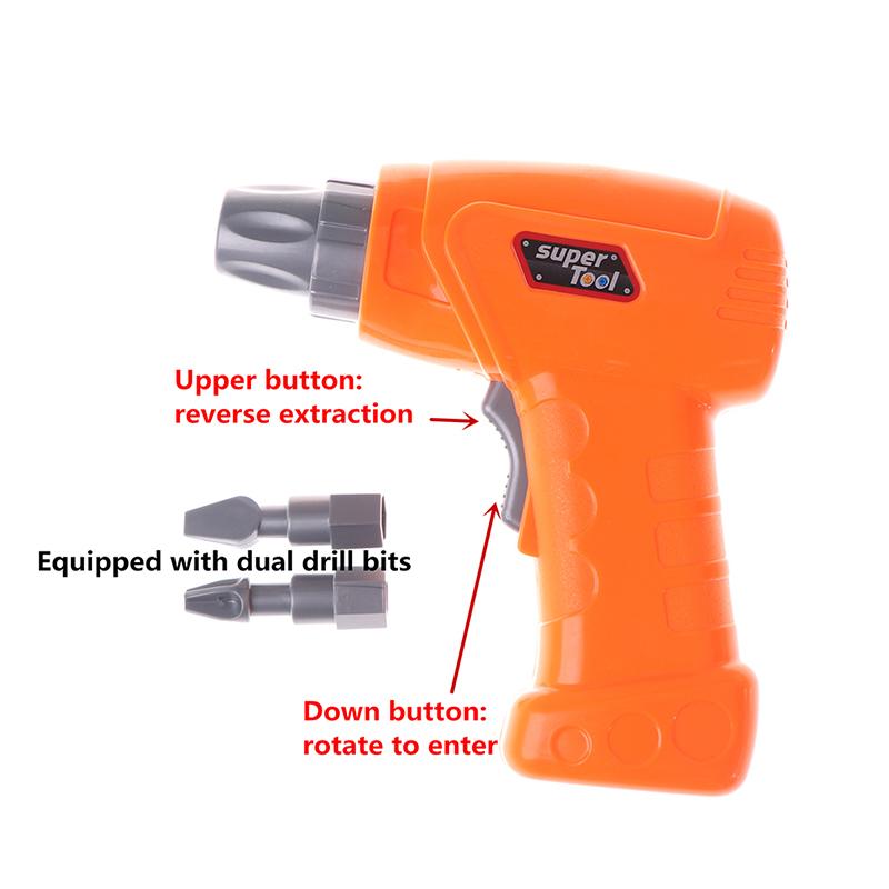 Diy Toys Electric Drill Screw Nut Disassembly Creative Puzzle Toys Accessories