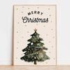 Vintage Christmas Metal Wall Decoration, Holiday Sticker Sign