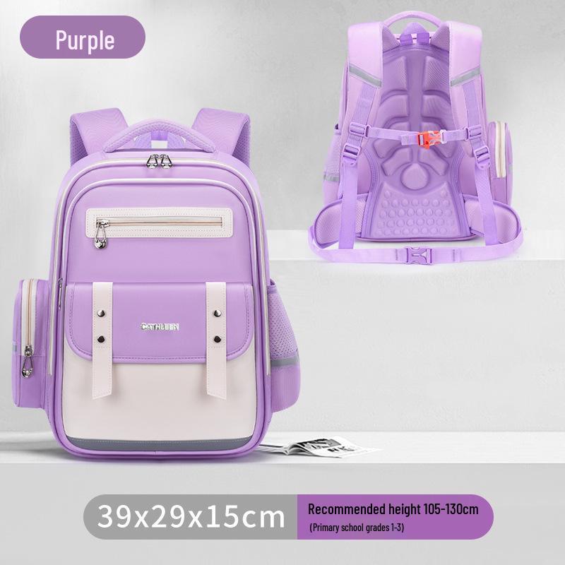 Capybara Oxford Spine-Support Backpack for Grades 1-6: Boys & Girls School Bag
