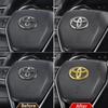 1PC 6.5x4.5cm Buckle Car Steering Wheel Emblem Decals Badge For Toyota Camry Corolla CHR Rav4 Vios Crown Highlander Tundra Levin