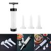 Manual Sausage Stuffer - Hand Crank Salami Maker with Metal Gears, Home Kitchen Filling Tool & Accessories (Vertical)