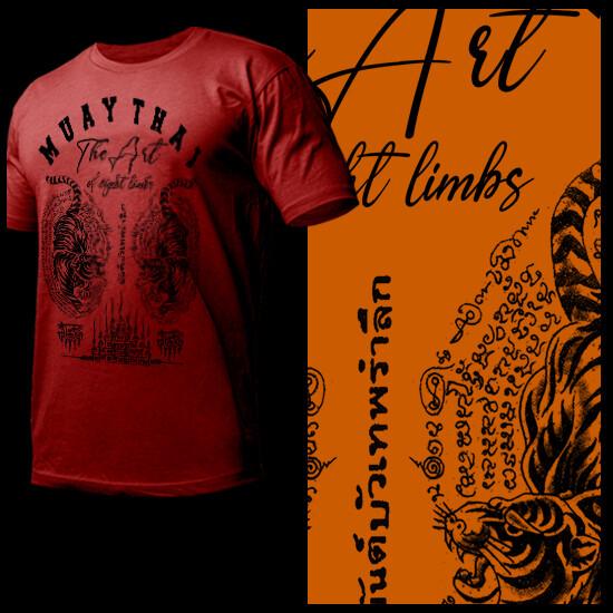 

Muay Thai Tiger Sak Yant Martial Arts Thai boxer Temple Buddhist Yantra Tattoo Unisex T-Shirt XXXXL