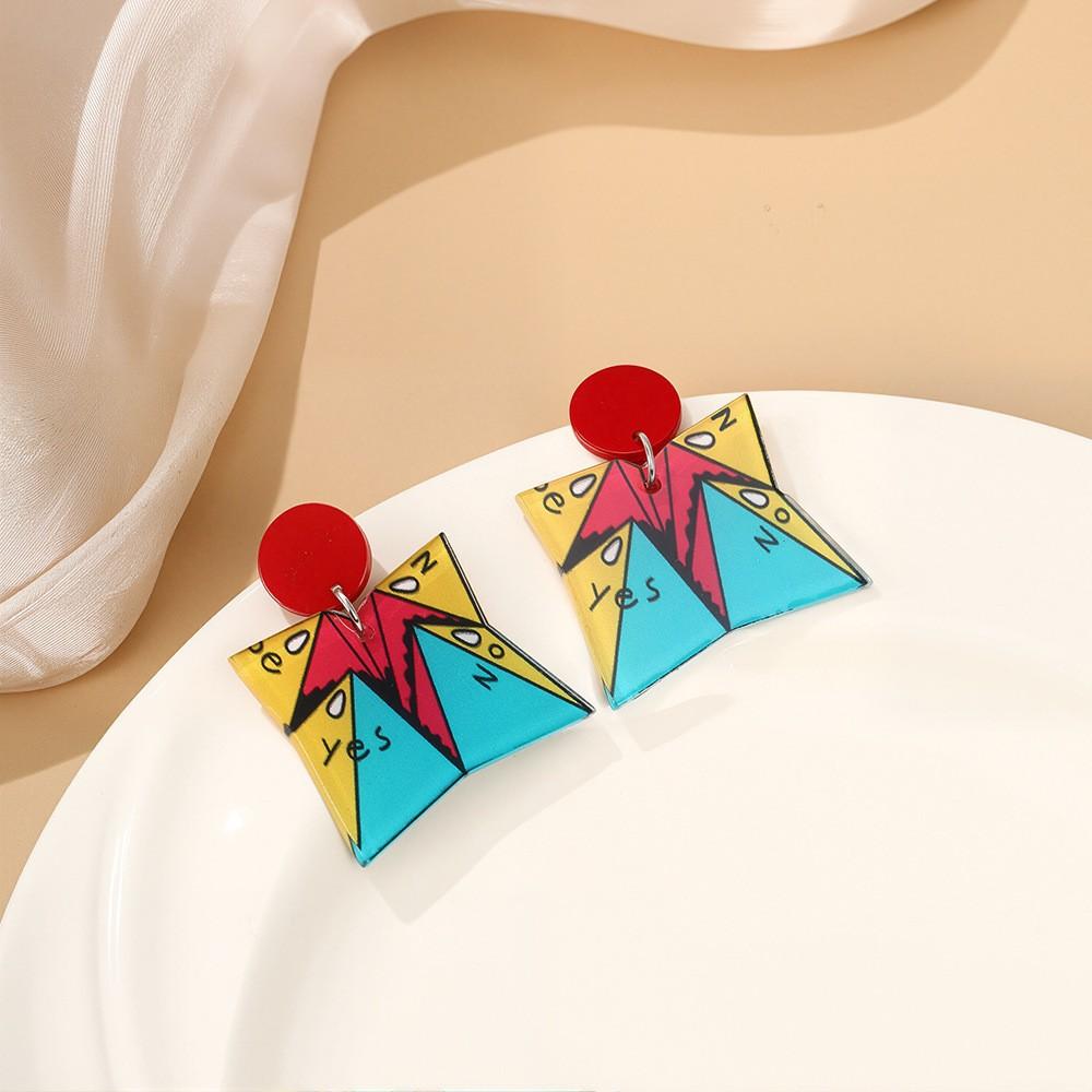 Série Animée pour Enfants Boucles d'Oreilles Dopamine Mignonnes Rétro Uniforme Scolaire Avion en Papier Clous d'Oreille Boucles d'Oreilles Douces Petites Fraîches pour Femme