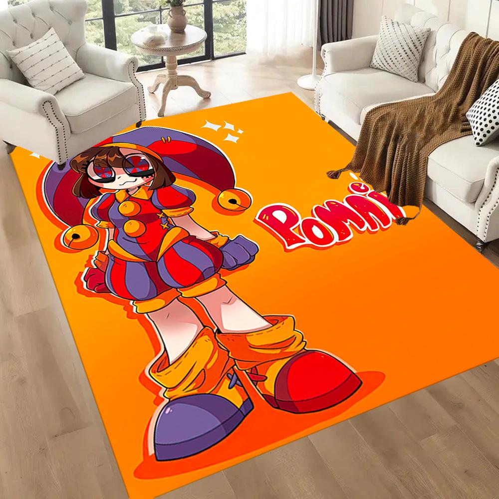 Love Digital Circus Quadratische Teppiche sind eine großartige Wahl für Wohnzimmer, Schlafzimmer, Heimdekoration und als Geschenke.