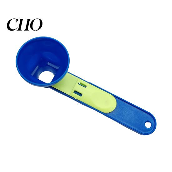 Post Workout Drink Scoop 2Pcs Mess-Free Measuring Funnel Sliding Spoon for Protein Powder Coffee Powdered Milk & No-Spill Long Handle Supplement