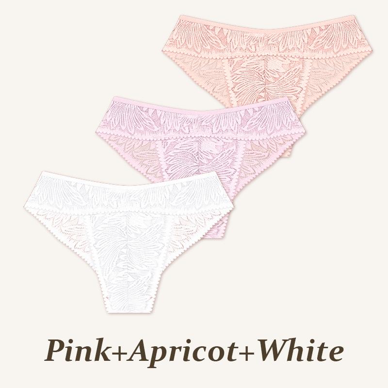 

3 шт./компл. Женские кружевные трусики Женские бесшовные трусики Однотонное дышащее нижнее белье Женские трусики с низкой посадкой Мягкое нижнее белье S-XXL XL&3pcs