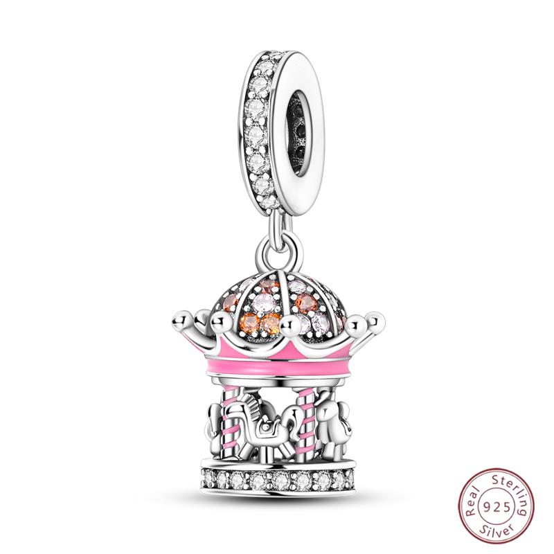 Copper Beaded Pendant Donut Dessert Cake Original 3Mm Bracelet Women Fine Jewelry