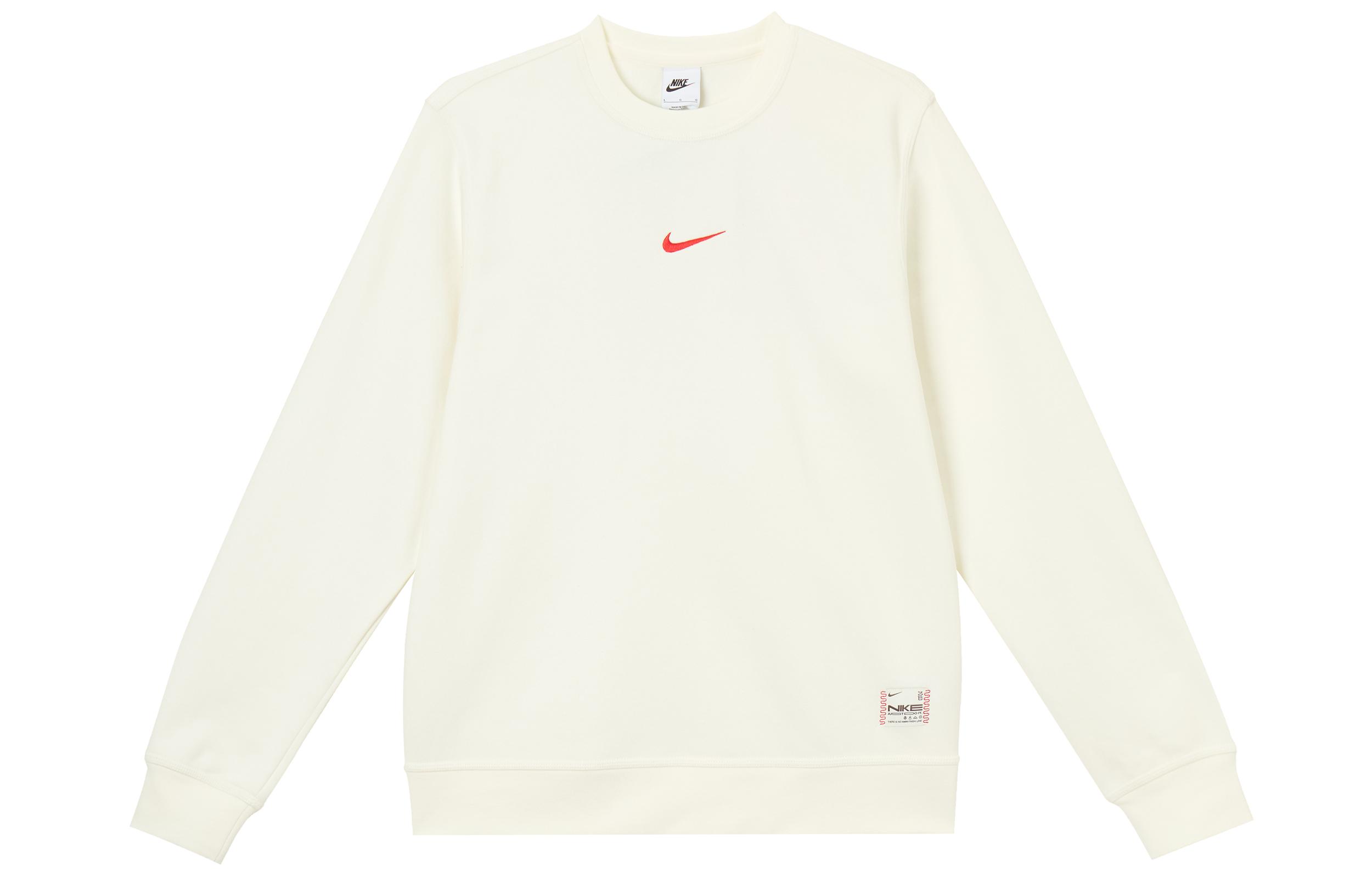 Nike Sweatshirts Men s White Crew Neck Moderate IB5567-133 M