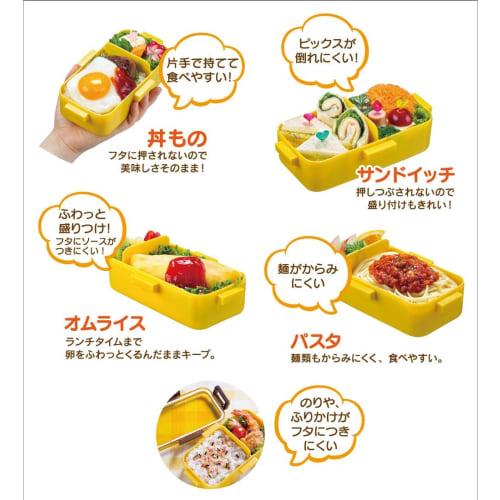 Skater Bento Box, 530ml, Single Tier, for Women, Made in Japan, with Leak-Resistant 4-Point Lock, Dishwasher and Microwave Safe, Sanrio Kuromi Wonder