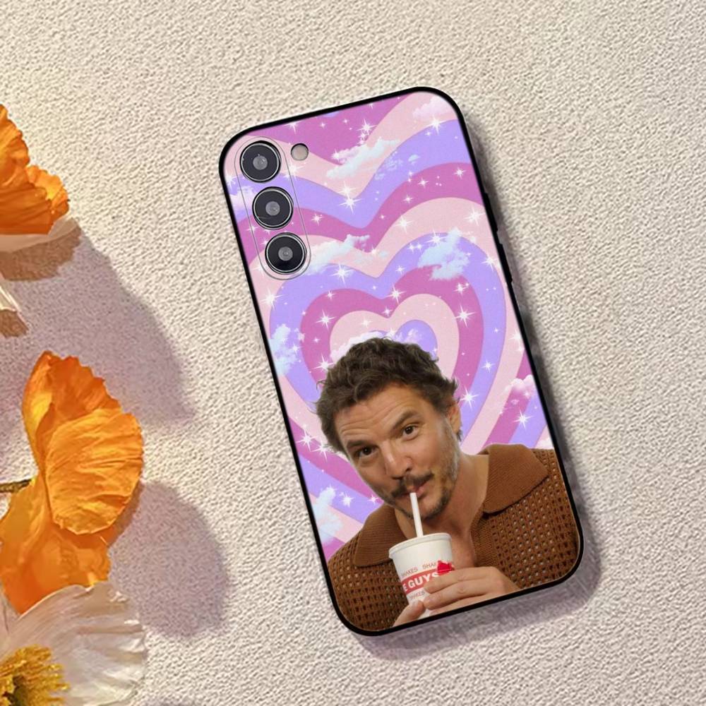 P-Pedro Pascal Actor Phone Case For Samsung Galaxy A73,A72,A71,A70,A53,A52,A51,Others Soft Black Cover
