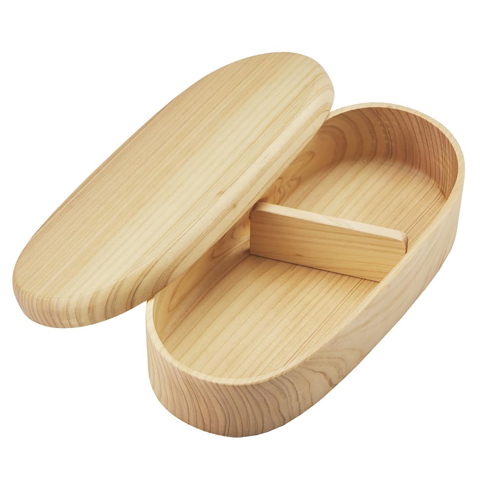 

Alphax Bento Box Magewappa 470 мл Деревянный Hinoki Тонкий овальный Bento AP-913283