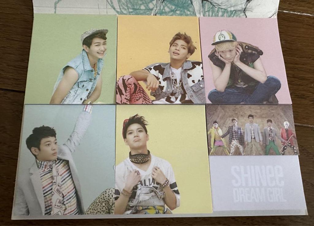 [USED] SHINee DREAM GIRL Sticky Notes Band Minho Jonghyun Can Badge
