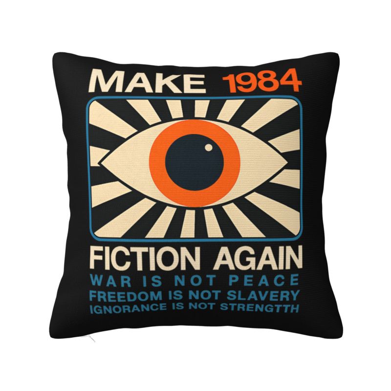 Big Brother George Orwell Cushion Covers Xcm Velvet Throw Pillow Case for Sofa Car Square Pillowcase Home Decorative