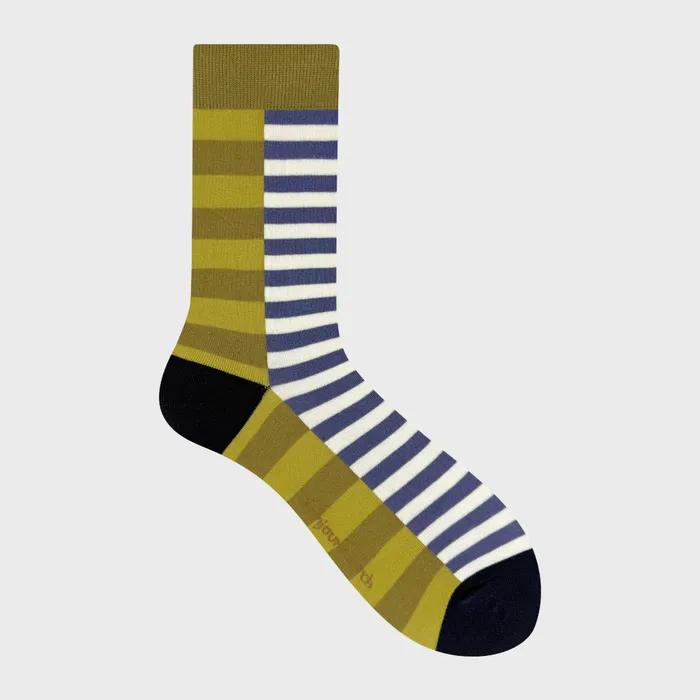 2025 FW_FL'EAU Colors Line Socks_olive