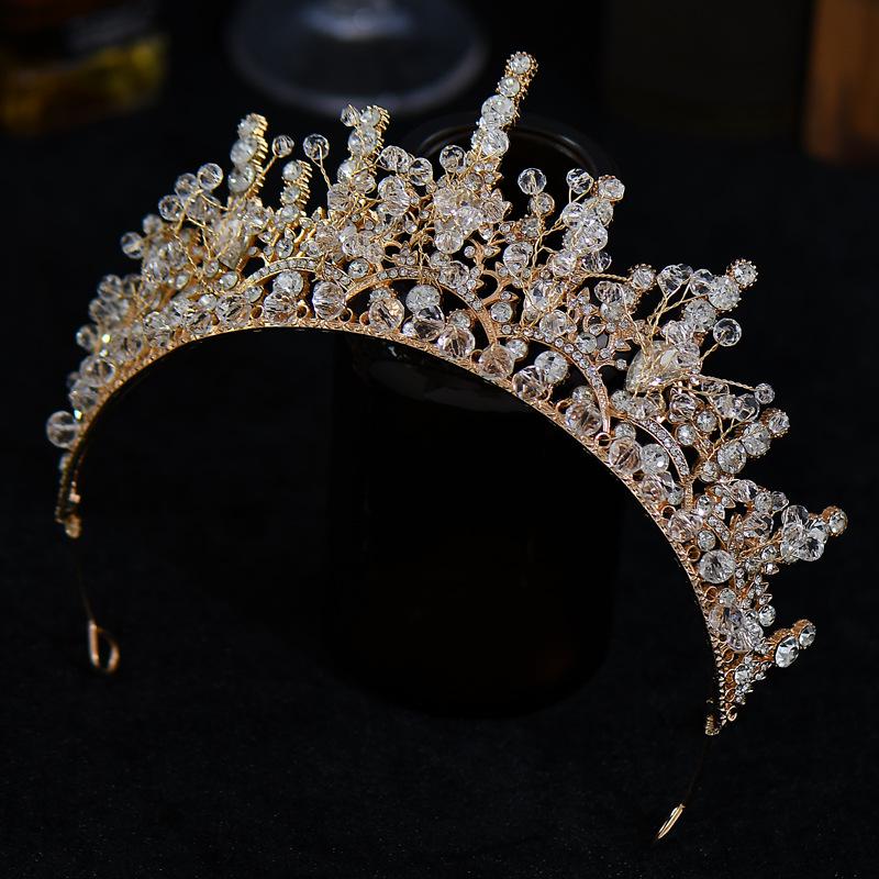 Elegant Rhinestone Crown Tiara for Bridal Wedding or Birthday