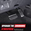 Gas Accelerator Pedal Covers Compatible with Nissan Frontier 2022-2024 Stainless Steel Throttle Brake Pedal Cover Anti-Slip No Drilling Brake Foot