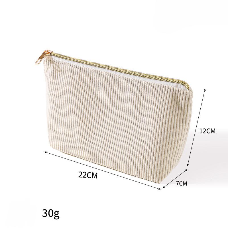 

1pc Portable Cosmetic Storage Bag with Zipper Makeup Organizer Bag Toiletries Storage Bag Women Sanitary Napkin Bags бежевий