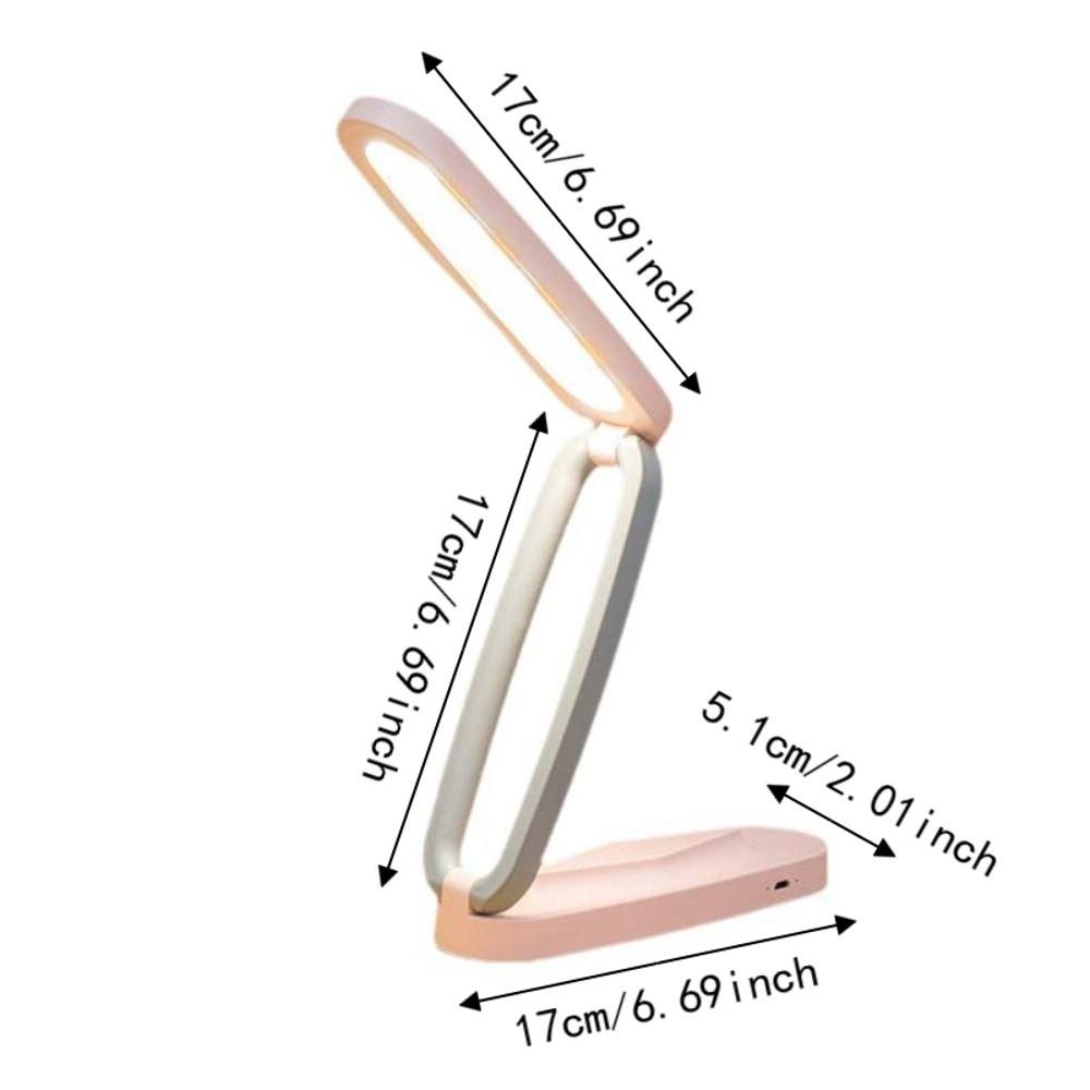 Portable Three-Fold Night Light Eye Protection Touch Control Desk Lamp Students