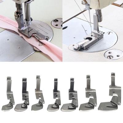 Macchina da Cucire Industriale Piedino per Orlo Curvo Piedino Pressatore per Arricciatura Abbigliamento Piedino Pressatore Tubo Tirante per Orlo Misure Assortite