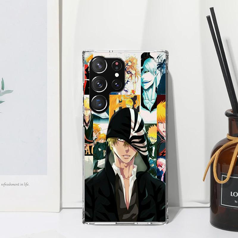 Ichigo Kenpachi Bleach Anime Phone Case For Samsung Galaxy S25 S24 S23 S22 Ultra S21 FE S20 Plus S10 + S10E Art Fundas Back Cove