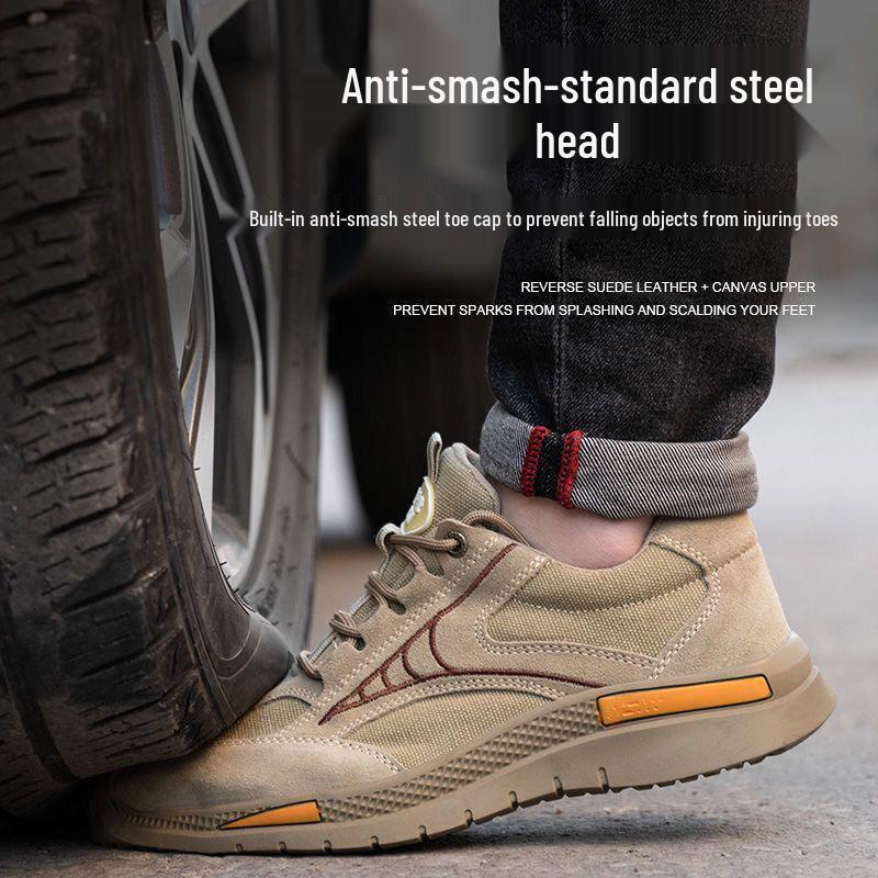 Cross-Border Protective Electrician Safety Shoes: Anti-Smash, Anti-Puncture, Insulated, Breathable, Anti-Odor, Slip-Resistant.