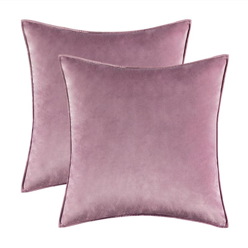 Home Decoration Edge Velvet Waist Pillow Cushion Cover Super Soft Plush Hotel Sofa Pillow Cover