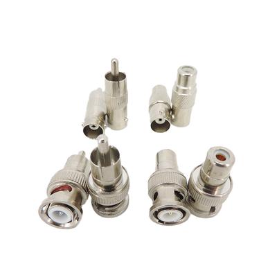 4 Typen BNC-Stecker weiblich auf Cinch-Stecker weiblich Stecker Buchse Audio Video CCTV Kamera Koaxialkabel Stecker Konverter