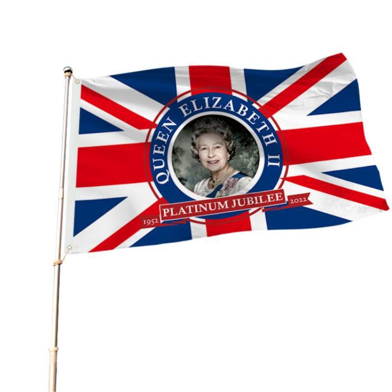 Union Jack Platinjubiläumsflagge für Britische Nationaltagsdekoration