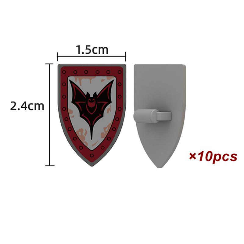 Medieval Knight Armored Troops Ancient Army Soldiers Mini Weapon Equipment Flag Model Building Blocks Kids Toys Birthday Gifts