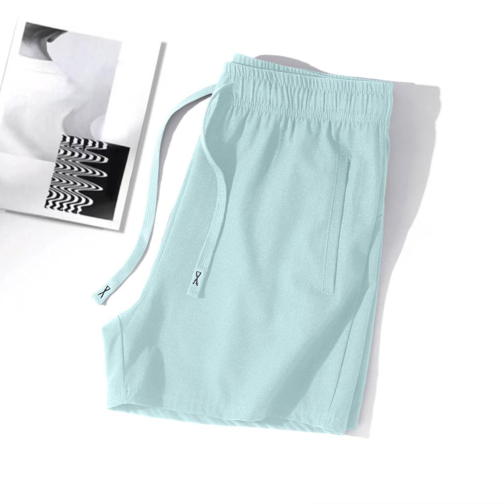 Shorts de plage décontractés d'été pour femmes, amples, respirants, haute élasticité, soie glacée, séchage rapide