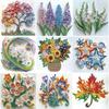 5D DIY Partial Special Shaped Drill Diamond Painting Kit Plant Decor30x30cm