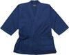 Watano Sato Thick Woven Samue Navy (Cotton Village) Kurume-ori (LL size, Blue)
