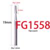 10Pcs/Box Dental Tungsten Carbide Bur Drill Fg 1/2/3/4/5 Round 1.6Mm For High Speed Handpiece Dentistry Burs