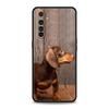 Dachshund Silhouette Dog cute Case For Realme 12 11 10 9 8 5G 7 6 GT5 GT3 GT2 Pro C21 C25 C35 For Realme GT Neo 2 3 3T 5 Cover
