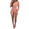 Elegant Womens Fashion Casual Romper Dress Lace Long Sleeve Sexy Short Jumpsuit