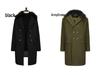 2024 Autumn/Winter European Casual High-Quality Double-Breasted Slim Fit Wool Coat with Fur Collar