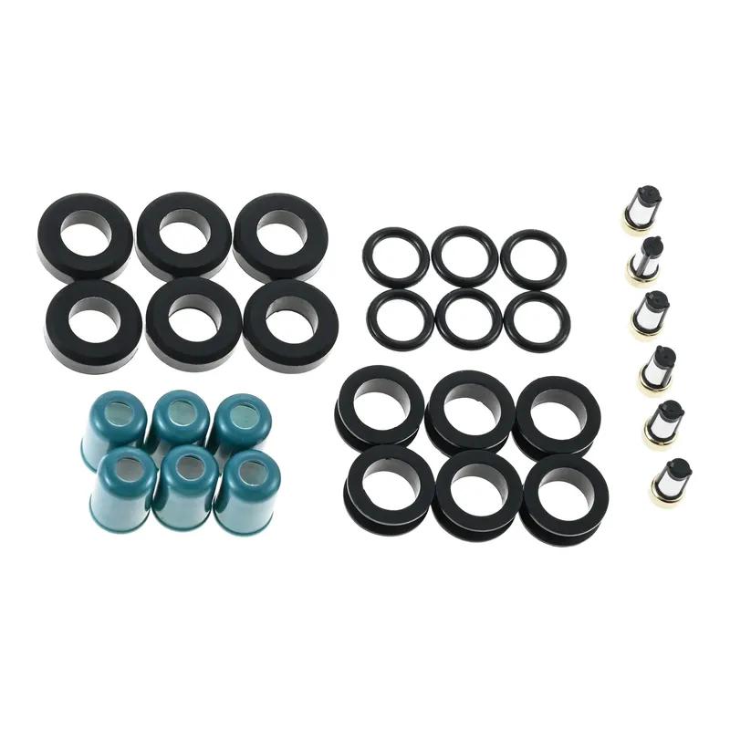 6 Sets Rubber Car Fuel Injector Repair Seal Repair Rebuild Kit for Toyota Truck 4 Runner 3VZE 3.0L 1988-1995 Replaces 4-319,4319