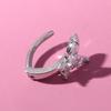 European American Hip-Hop Butterfly Zircon Navel Ring