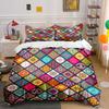 Colorful Geometric Mandala Set Bedding Duvet Cover Set Duvet Cover Pillowcases (1 * Duvet Cover 2 * Pillowcases, without duvet insert)