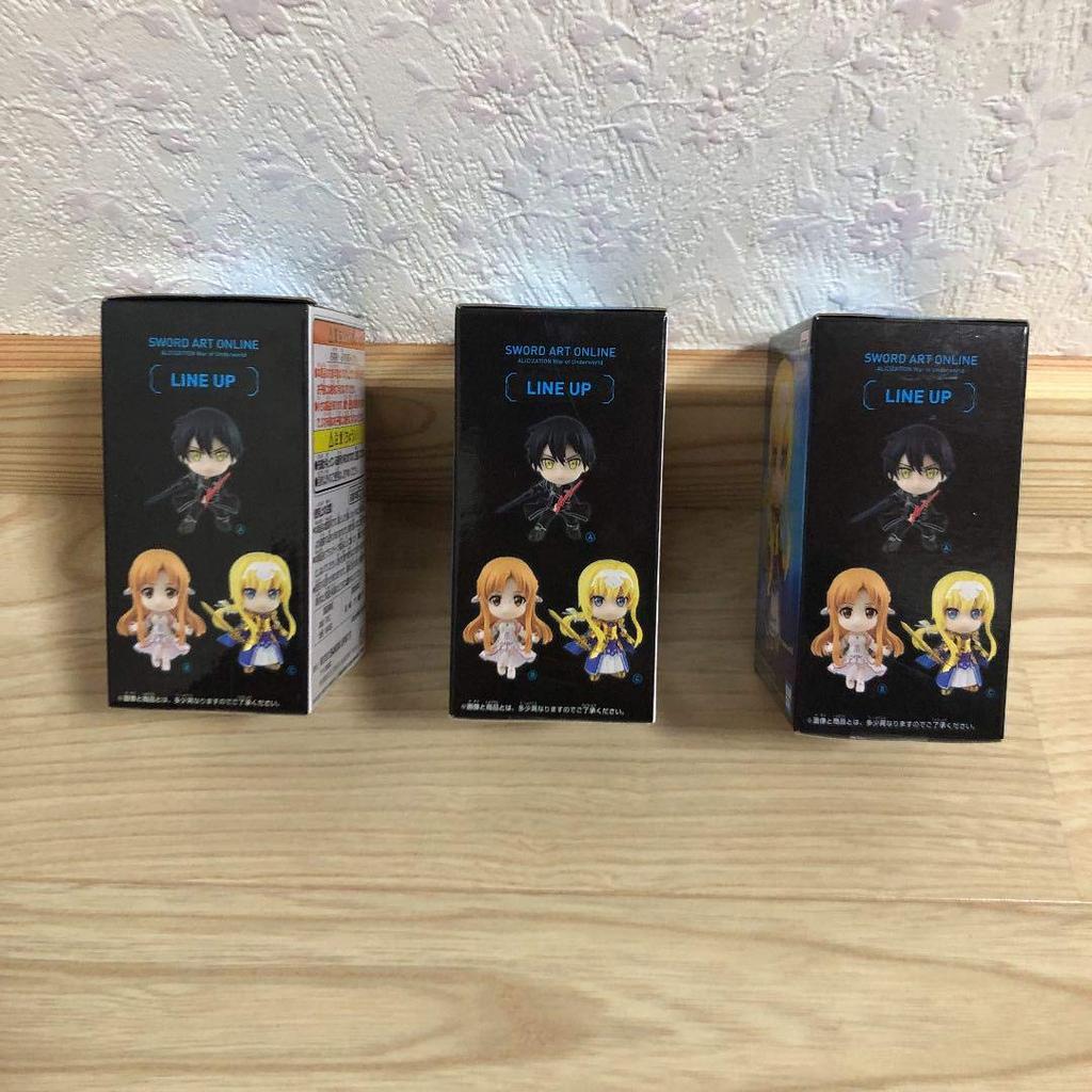 Chibikyun Chara Sword Art Online Alicizace War of Underworld Všechny 3 typy