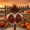 Dress-Up Puppy Vest Set Retro Pet Outfits Funny Dog Cowboy Costumes  Cat