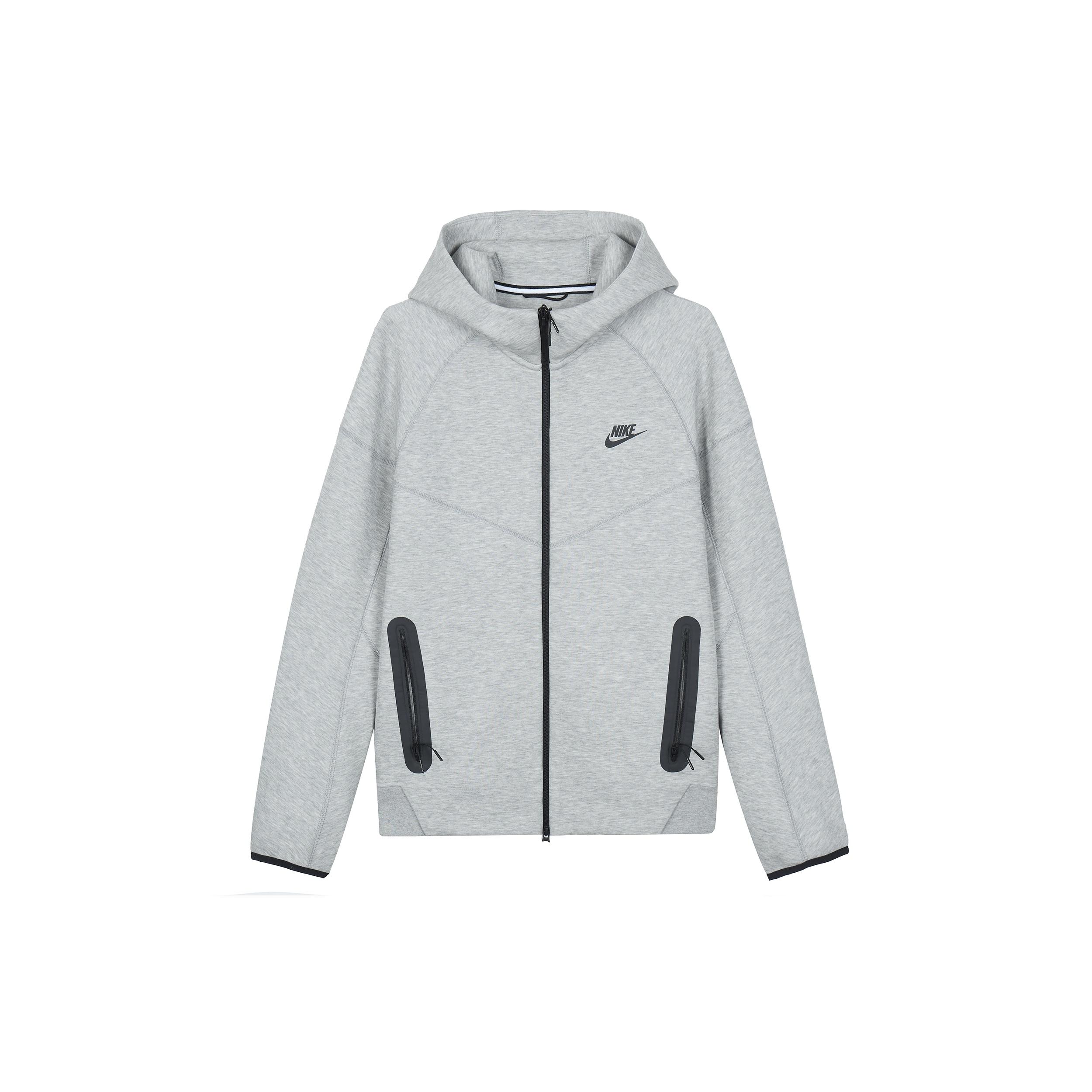Nike Sportswear Tech Fleece Zipper Hooded Jacket Asia Sizing Grey Men s FB7922-063 M